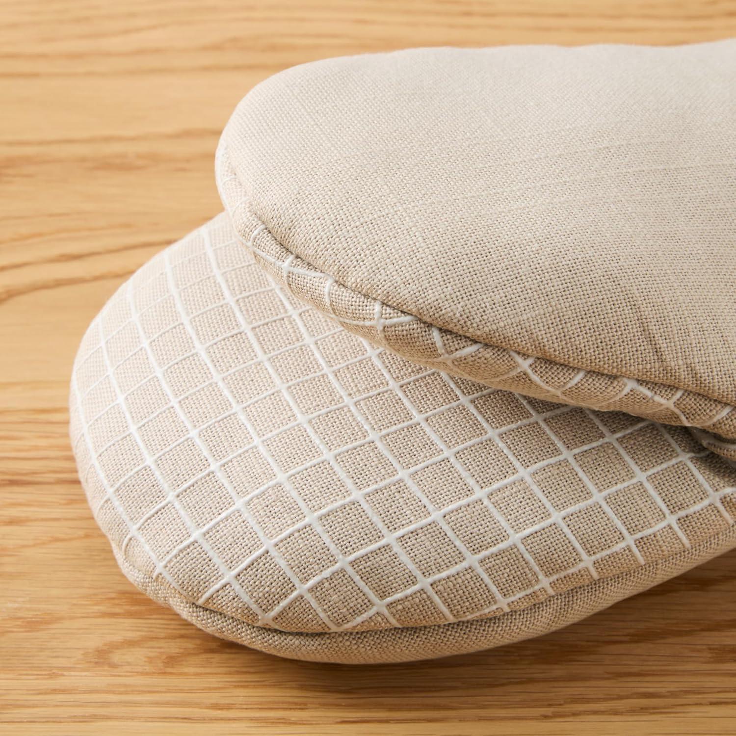 imageKITCHENAID Gourmet Series Gridlines Mini Oven Mitts 2Pack Set Heat Resistant up to 600F Soft Silicone Grip Magnetic Cuff Dried Rose 55quotx9quotMilkshake Tan