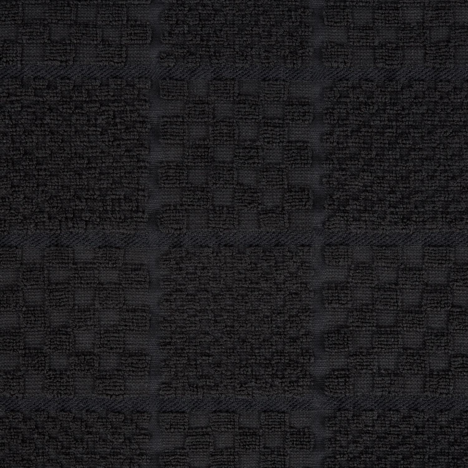 imageKITCHENAID Quilted Cotton Terry Cloth Oven Mitt Pot Holder Kitchen Towel 4Pack Set Heat Resistant Silicone Grip 16quotx26quot 7quotx13quot ampamp 7quotx10quot Aqua SkyMatte Black