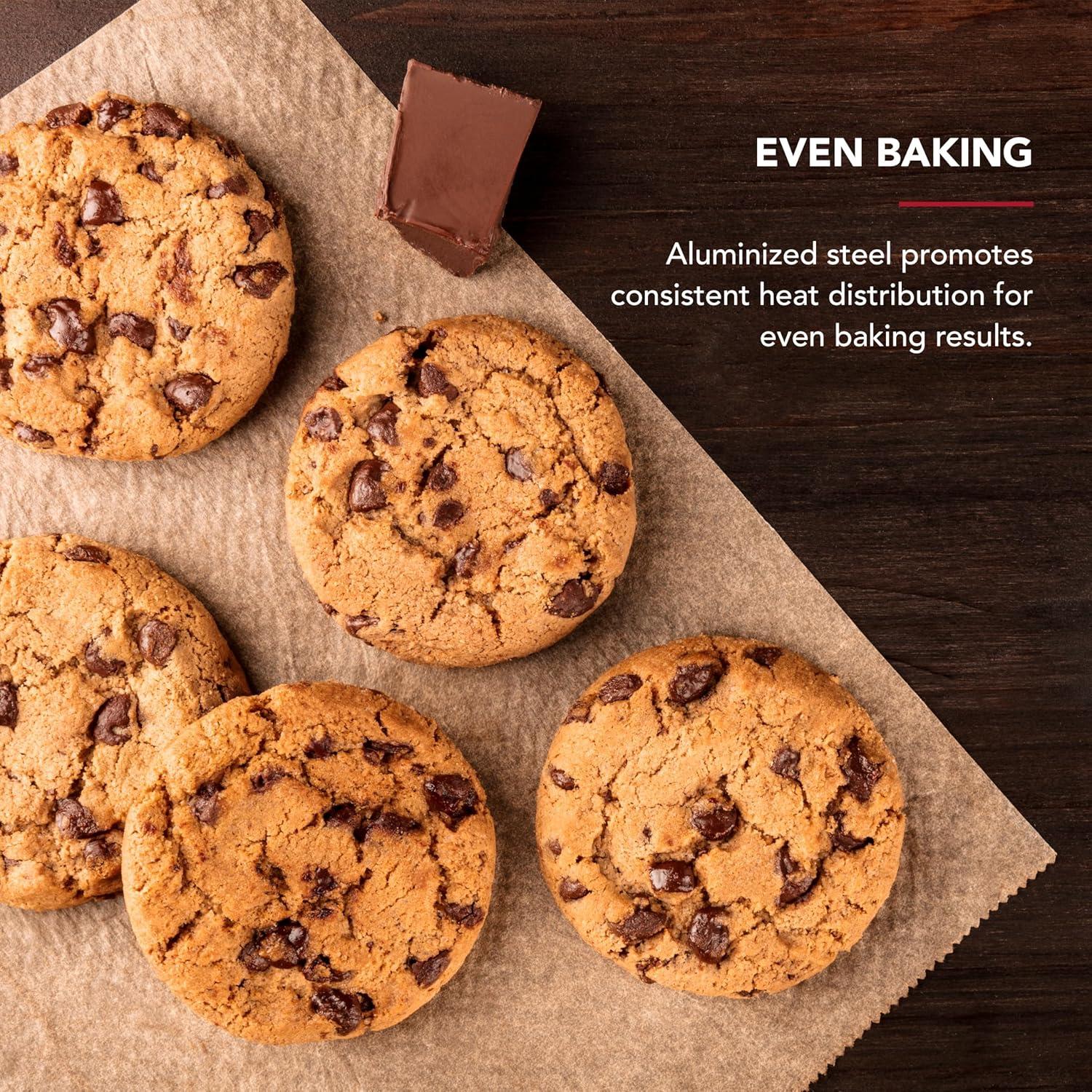 imageKitchenAid 10x15in Nonstick Aluminized Steel Cookie Slider Mineral WaterBeetroot