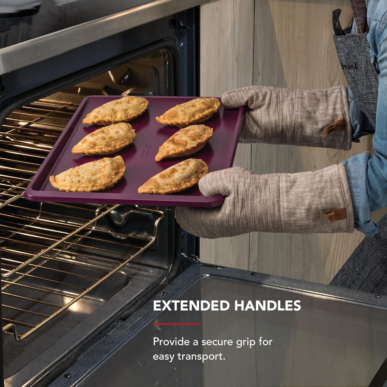 imageKitchenAid 10x15in Nonstick Aluminized Steel Cookie Slider Mineral WaterBeetroot