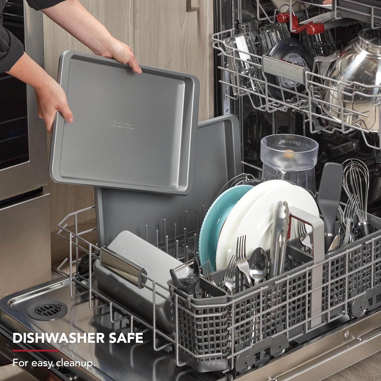 imageKitchenAid 10x15in Nonstick Aluminized Steel Cookie Slider Mineral WaterBeetroot