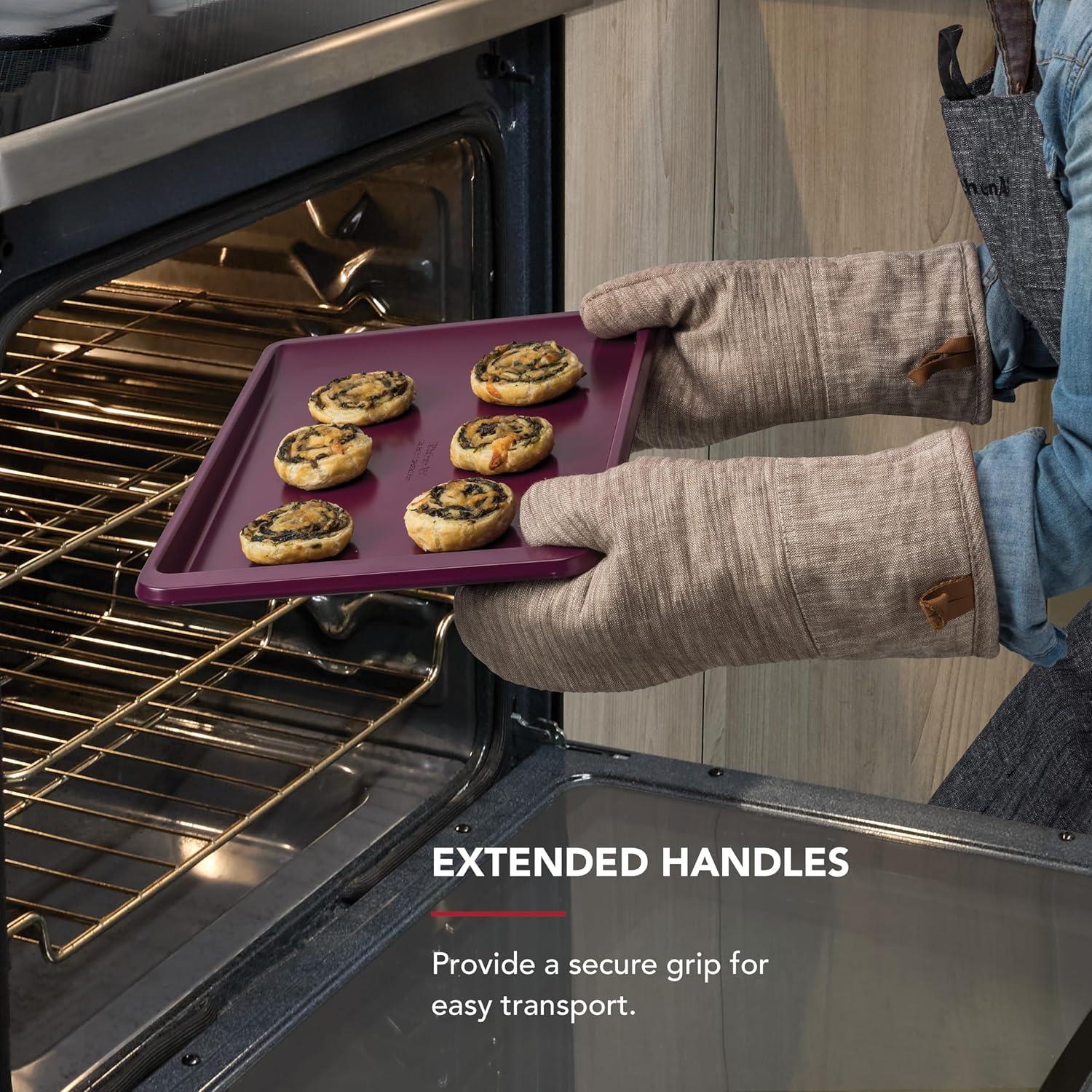 imageKitchenAid 10x15in Nonstick Aluminized Steel Cookie Slider Mineral WaterBeetroot