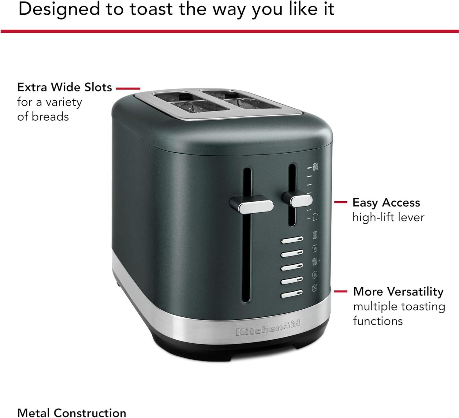 imageKitchenAid 2 Slice Automatic Toaster with Extra Wide Slots KMT2109JP JuniperJuniper
