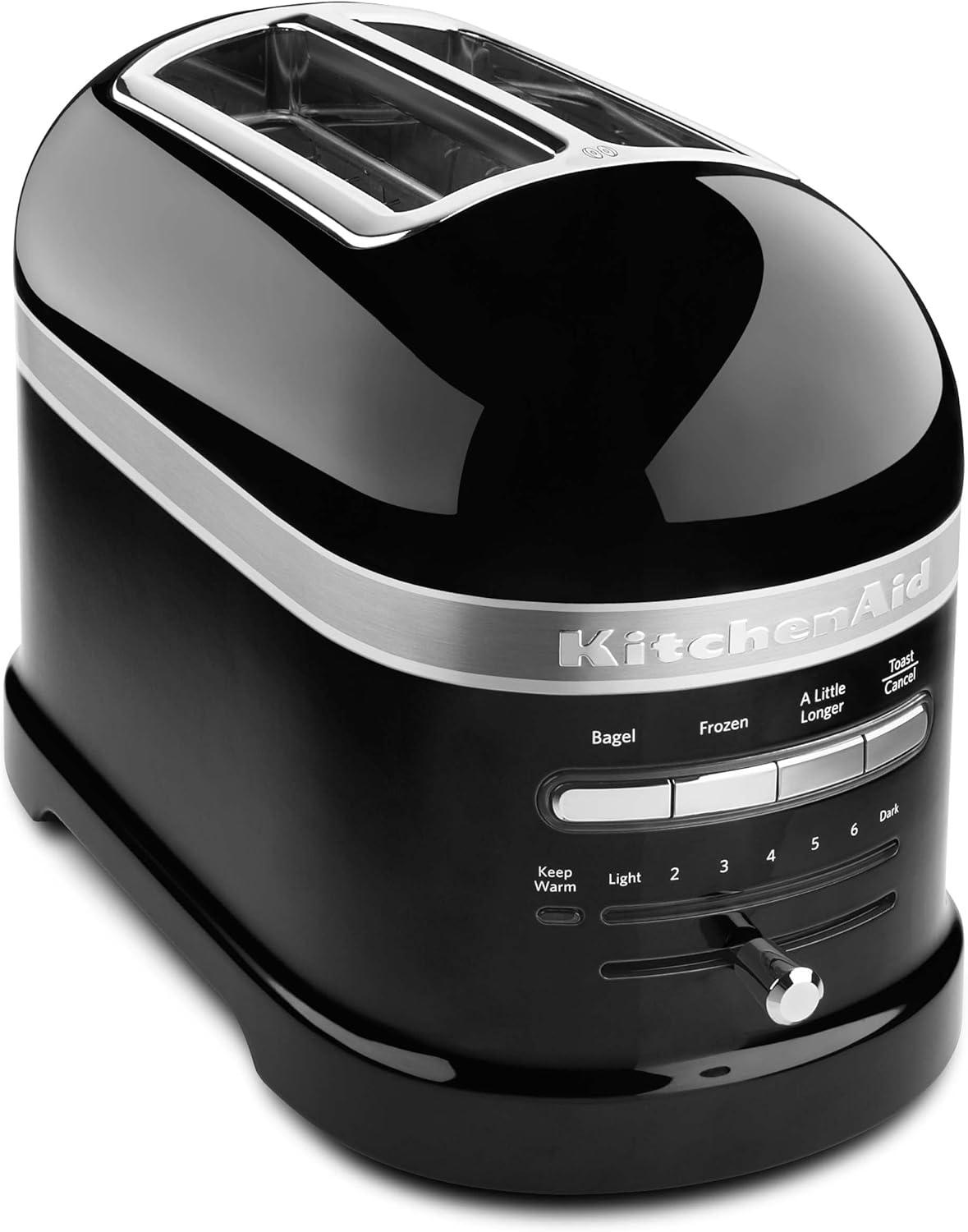imageKitchenAid 2 Slice Pro Line Automatic Toaster with Extra Wide Slots KMT2203OB Onyx Black