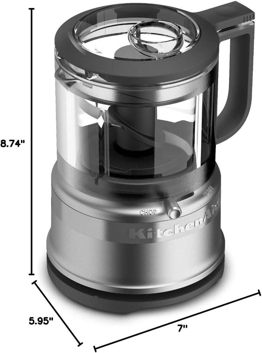 imageKitchenAid 35 Cup Food Chopper KFC3516AQ Aqua SkyContour Silver