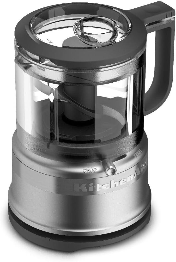 imageKitchenAid 35 Cup Food Chopper KFC3516AQ Aqua SkyContour Silver
