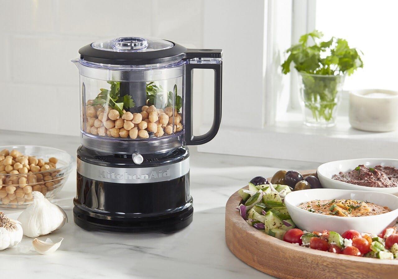 imageKitchenAid 35 Cup Food Chopper KFC3516AQ Aqua SkyOnyx Black