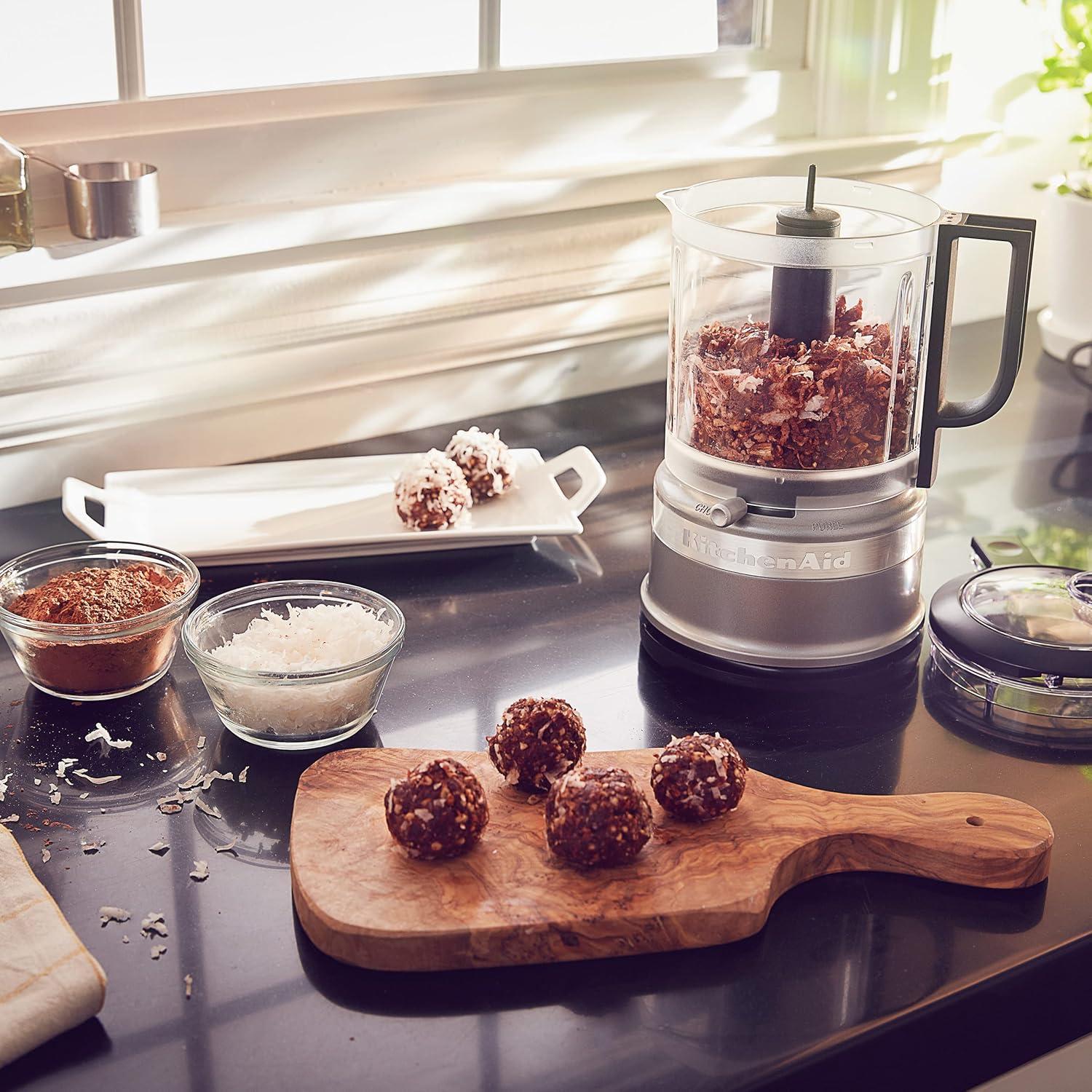 imageKitchenAid 5 Cup Food Chopper Cordless KFCB519VB Blue VelvetContour Silver