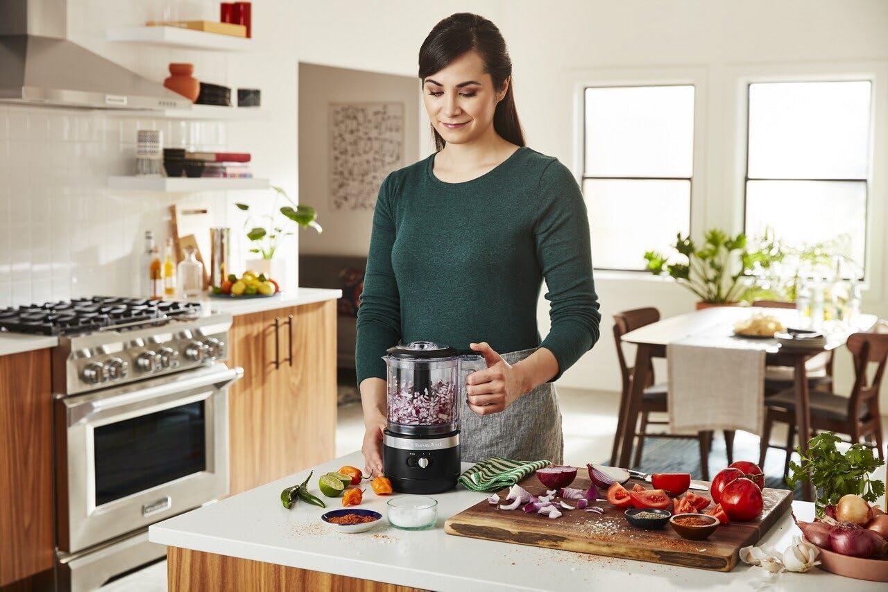 imageKitchenAid 5 Cup Food Chopper Cordless KFCB519VB Blue VelvetMatte Black