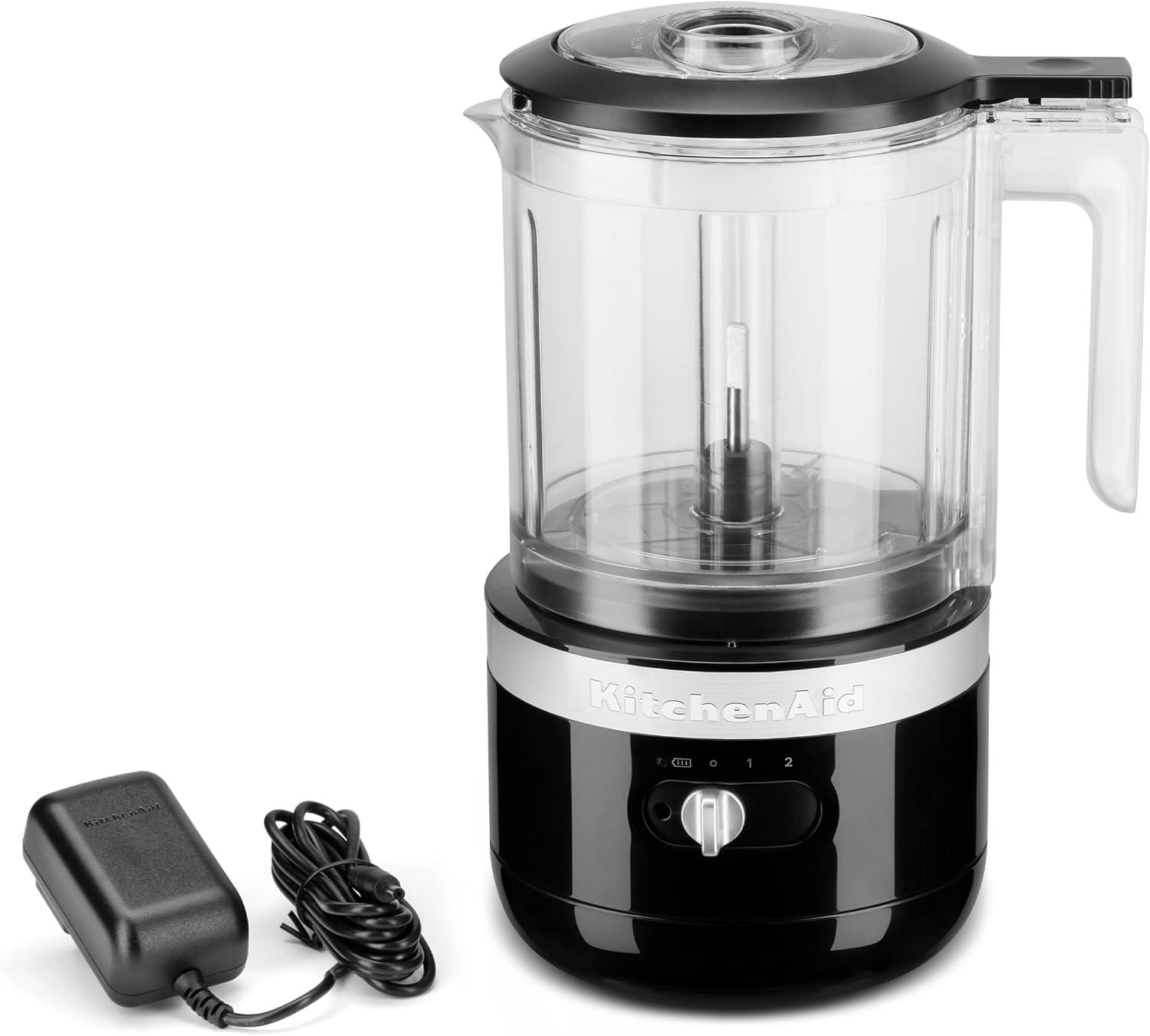 imageKitchenAid 5 Cup Food Chopper Cordless KFCB519VB Blue VelvetOnyx Black