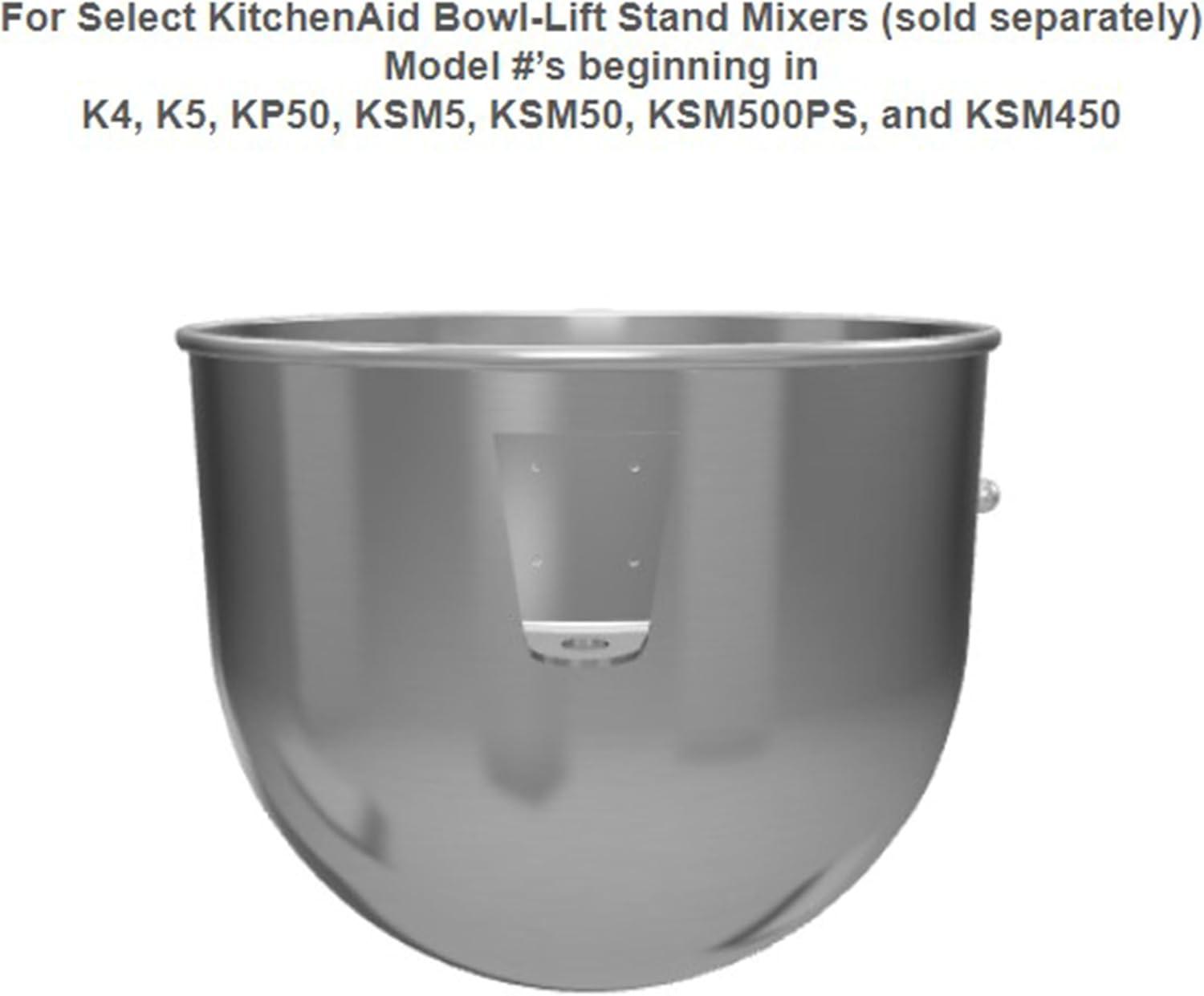 imageKitchenAid 5 Quart BowlLift Stainless Steel Bowl with Handle K5ASB