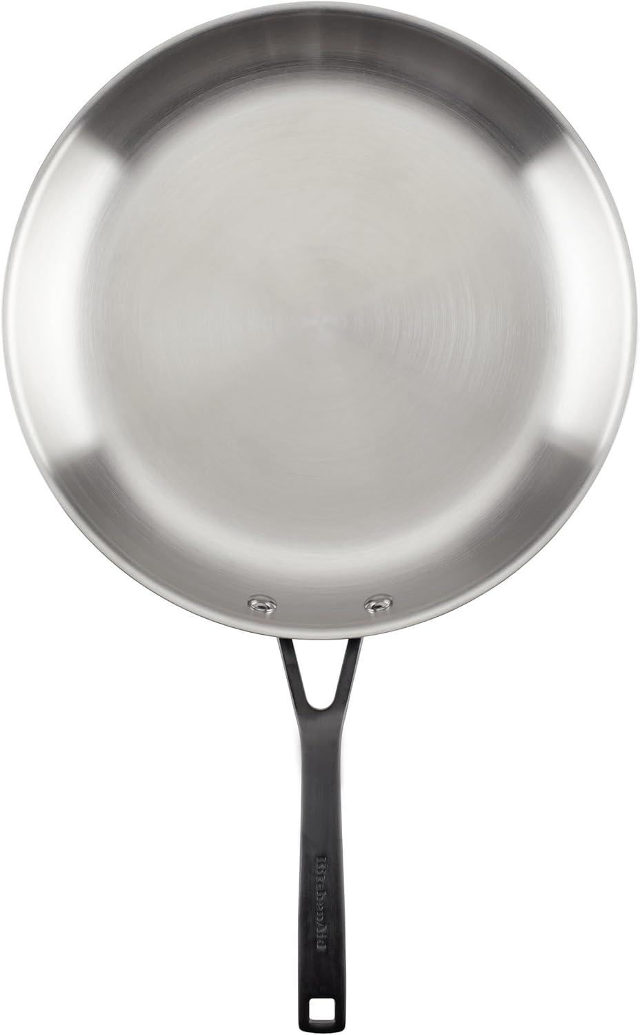imageKitchenAid 5Ply Clad Polished Stainless Steel Frying PanSkillet 10 Inch Stainless SteelStainless Steel