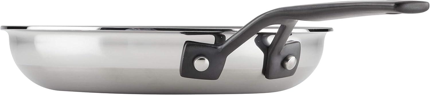 imageKitchenAid 5Ply Clad Polished Stainless Steel Frying PanSkillet 10 Inch Stainless SteelStainless Steel