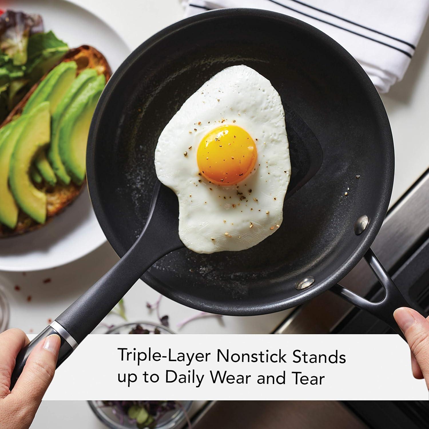 imageKitchenAid 5Ply Clad Polished Stainless Steel Frying PanSkillet 10 Inch Stainless SteelStainless Steel