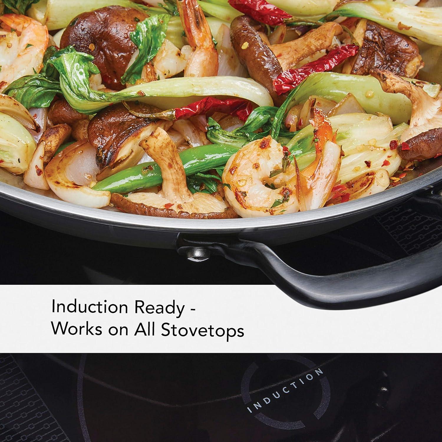 imageKitchenAid 5Ply Clad Polished Stainless Steel Frying PanSkillet 10 Inch Stainless SteelStainless Steel