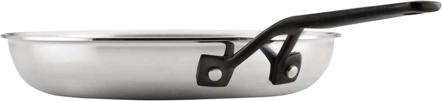 imageKitchenAid 5Ply Clad Polished Stainless Steel Frying PanSkillet 10 Inch Stainless SteelStainless Steel
