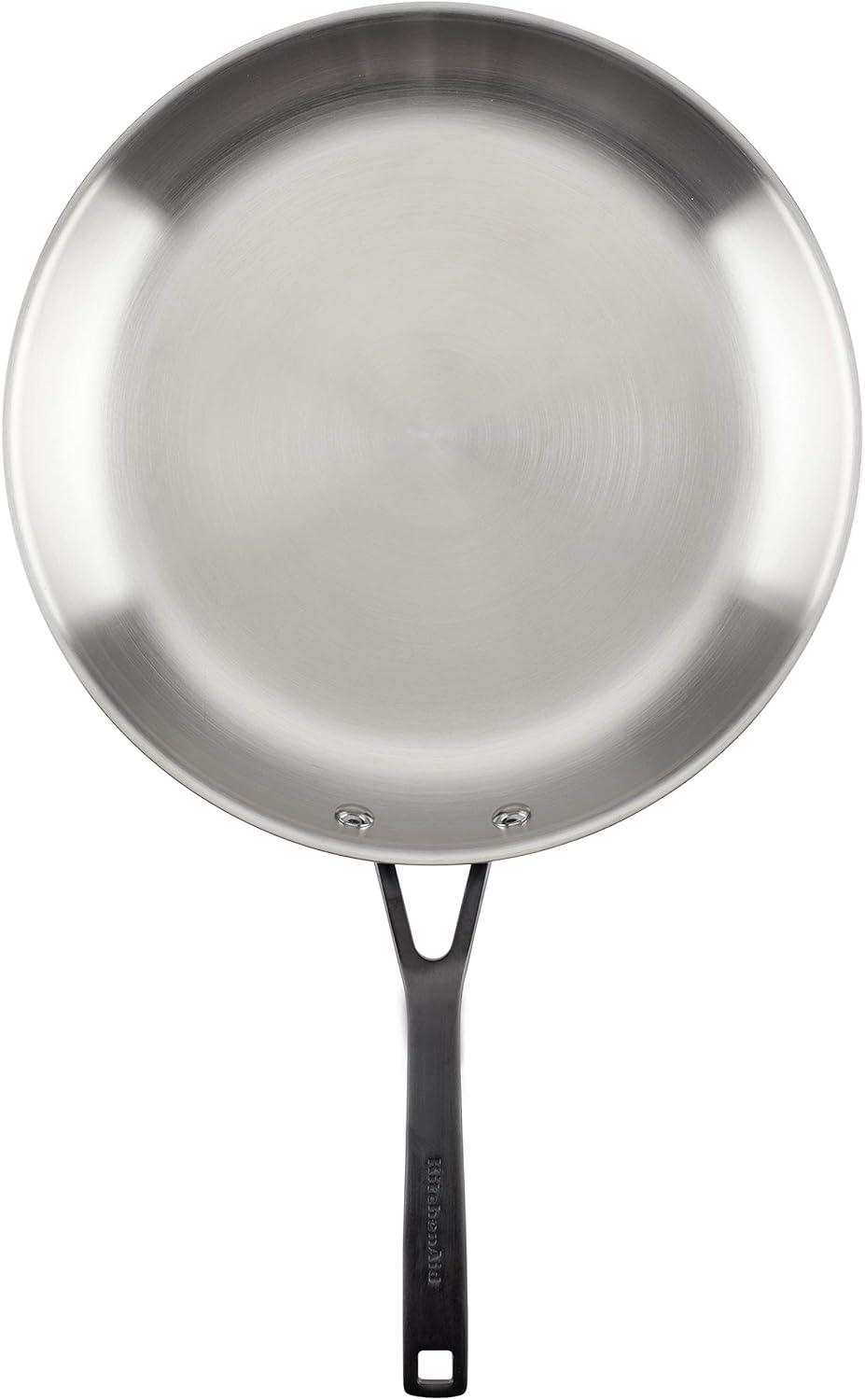 imageKitchenAid 5Ply Clad Polished Stainless Steel Frying PanSkillet 10 Inch Stainless SteelStainless Steel