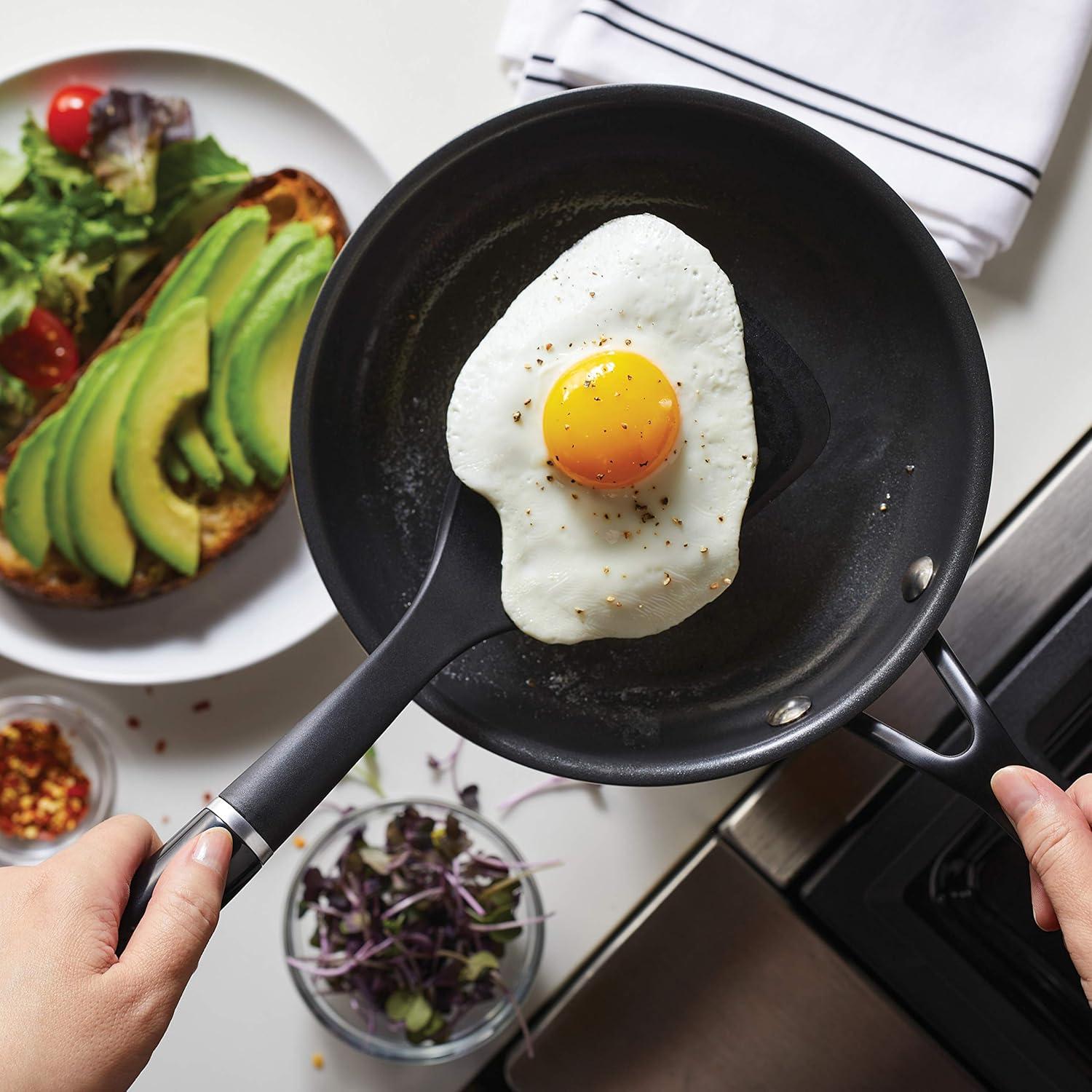 imageKitchenAid 5Ply Clad Polished Stainless Steel Frying PanSkillet 10 Inch Stainless SteelStainless Steel