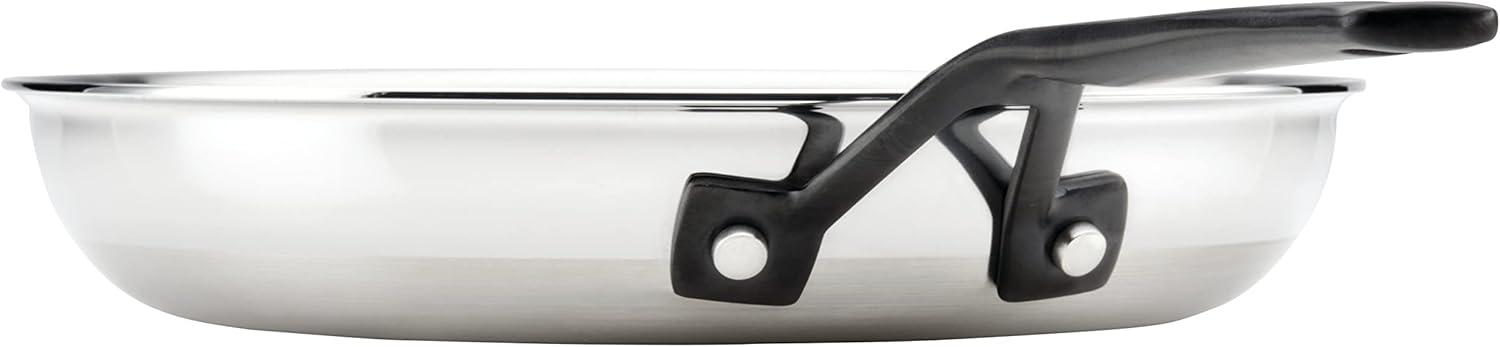 imageKitchenAid 5Ply Clad Polished Stainless Steel Frying PanSkillet 10 Inch Stainless SteelStainless Steel