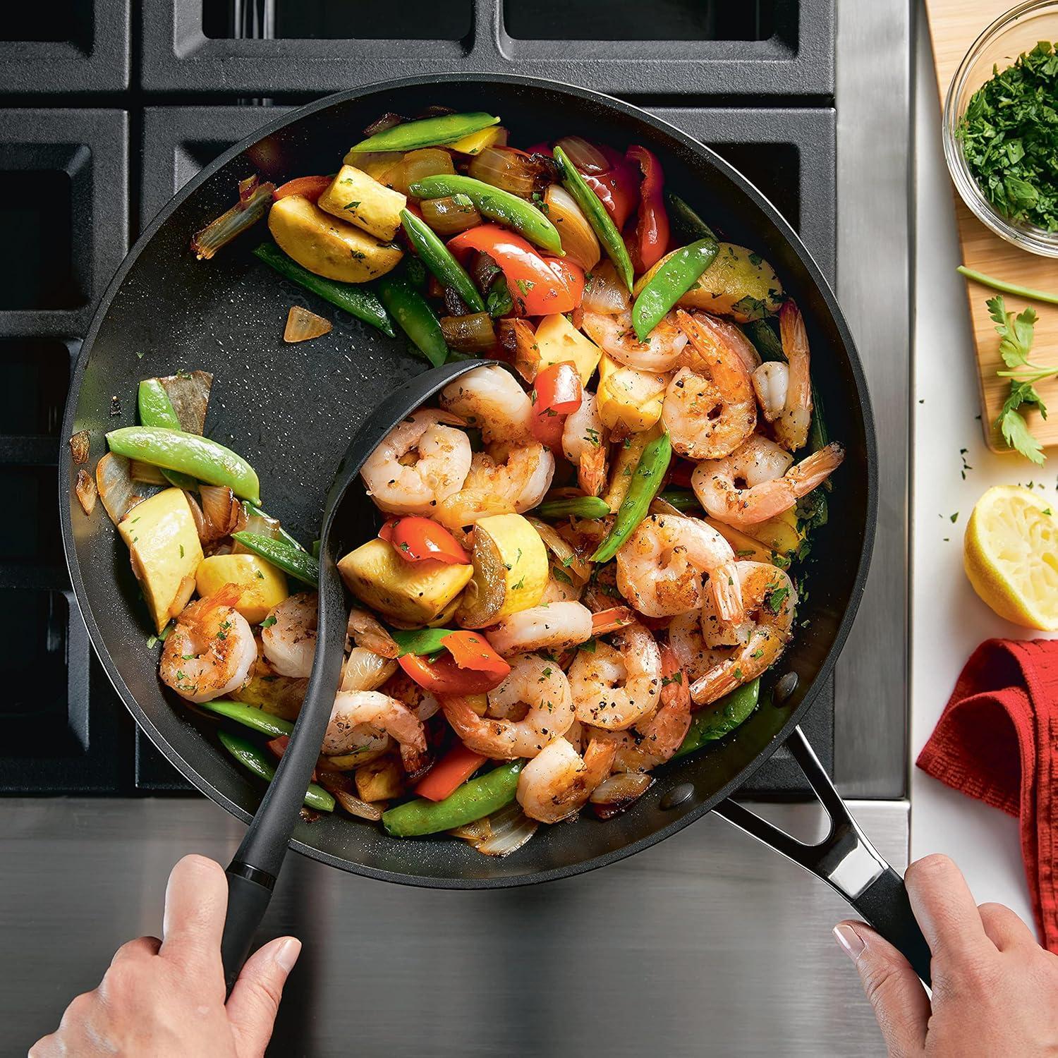 imageKitchenAid 84802 Hard Anodized Nonstick Frying PanSkillet 1225 Inch Onyx BlackOnyx Black