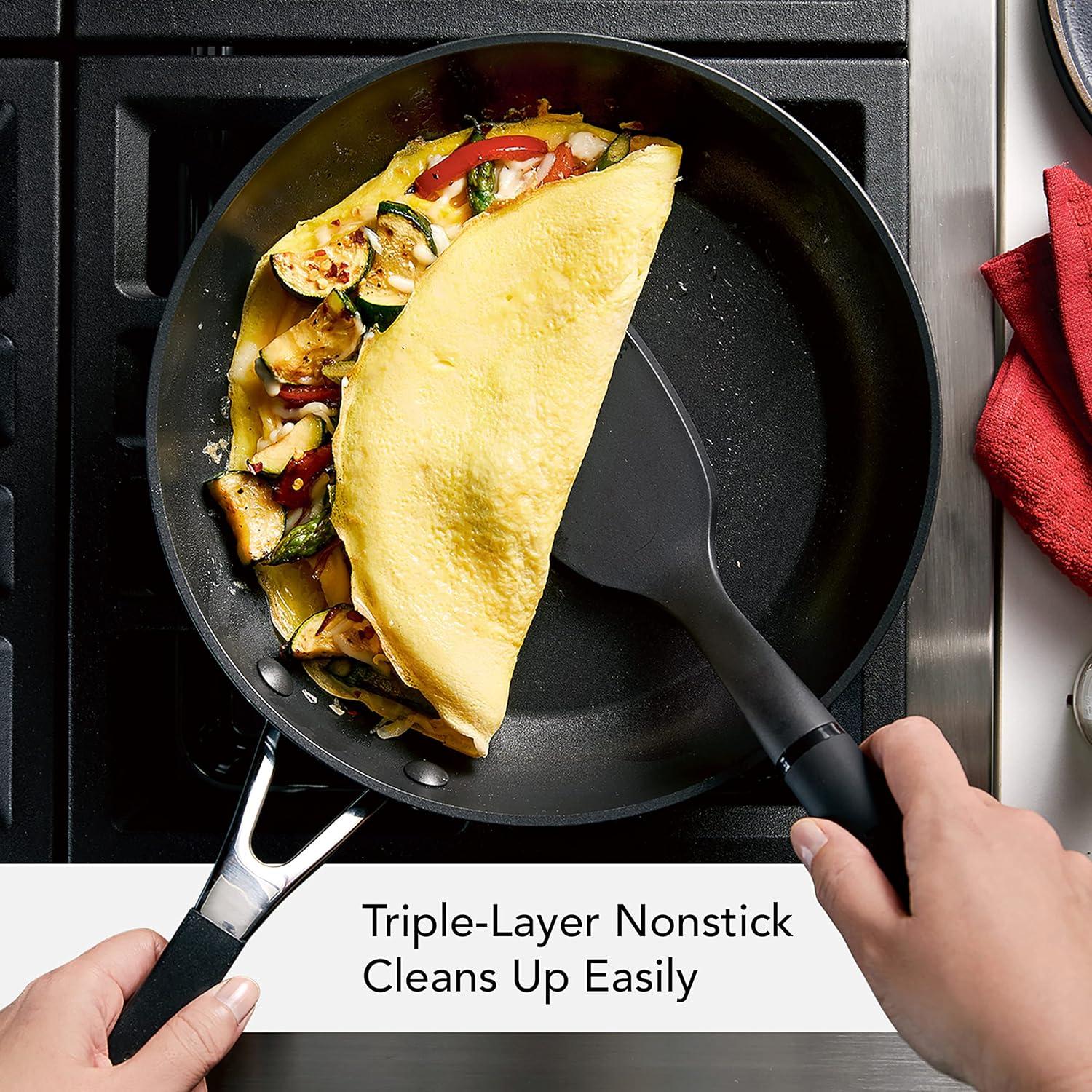 imageKitchenAid 84802 Hard Anodized Nonstick Frying PanSkillet 1225 Inch Onyx BlackOnyx Black