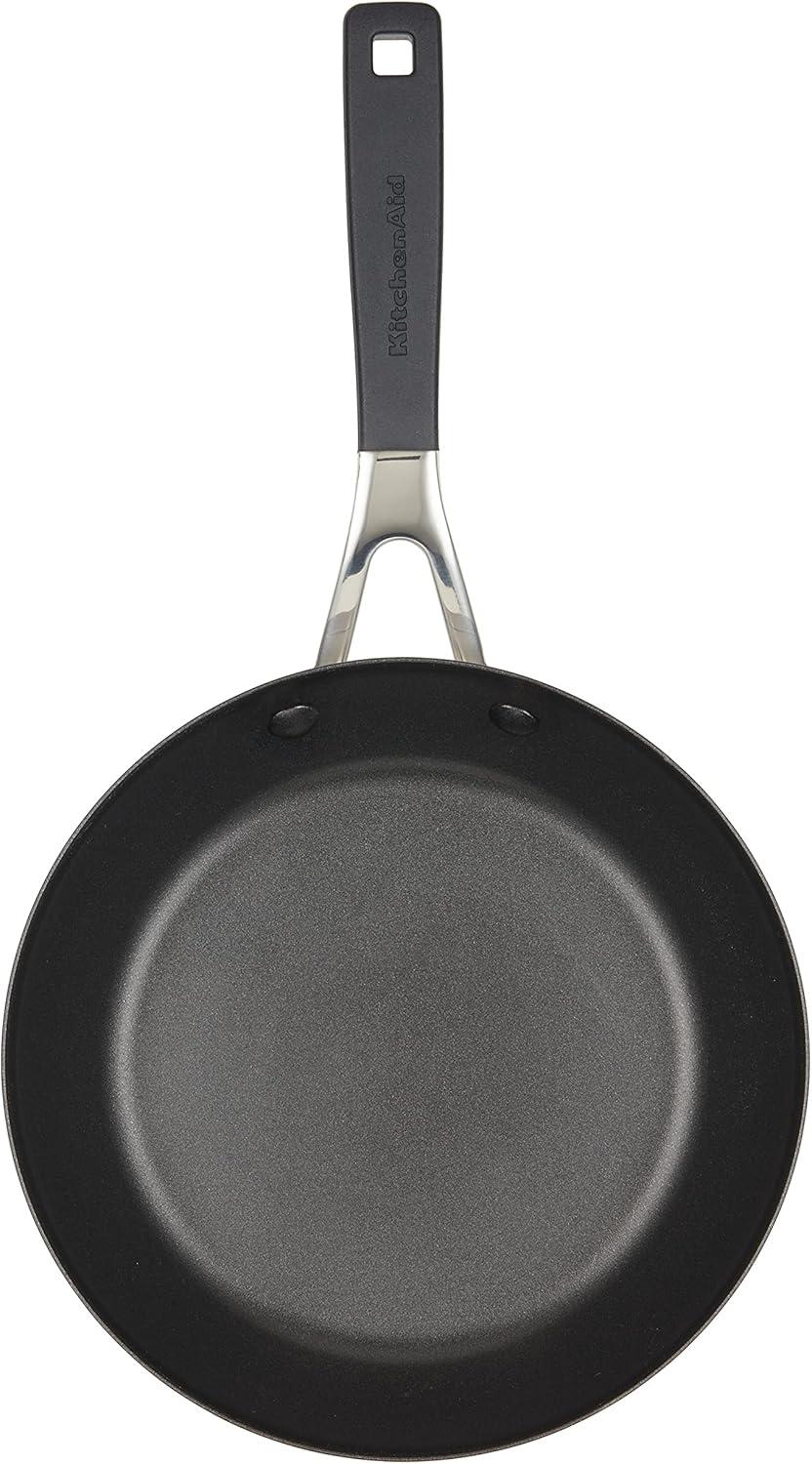 imageKitchenAid 84803 Hard Anodized Nonstick Frying PansSkillet Set 825 Inch and 10 Inch Onyx BlackOnyx Black