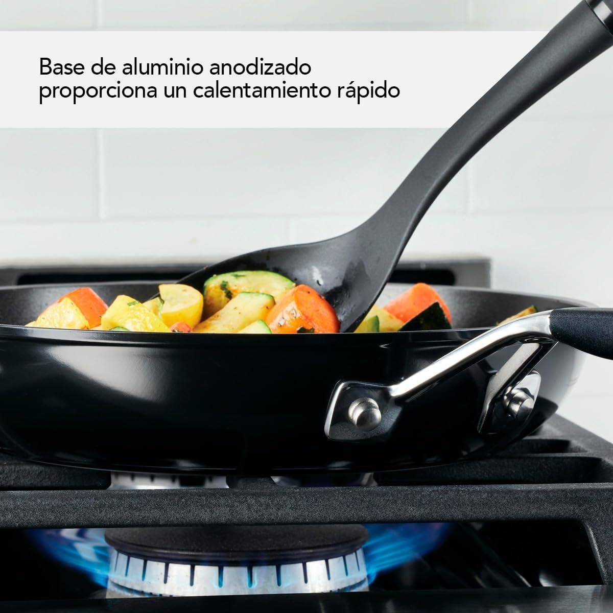 imageKitchenAid 84803 Hard Anodized Nonstick Frying PansSkillet Set 825 Inch and 10 Inch Onyx BlackOnyx Black