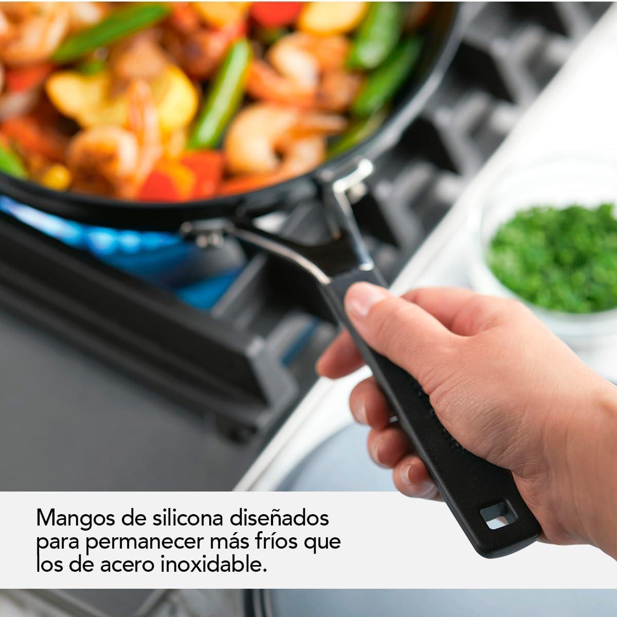 imageKitchenAid 84803 Hard Anodized Nonstick Frying PansSkillet Set 825 Inch and 10 Inch Onyx BlackOnyx Black