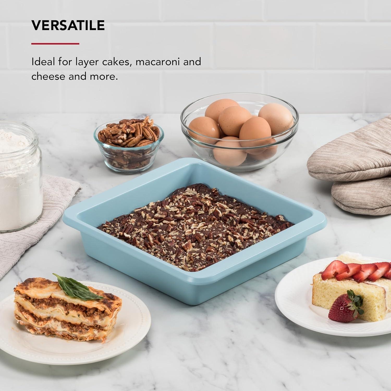 imageKitchenAid 9in Nonstick Aluminized Steel Square Cake Pan Mineral WaterMineral Water