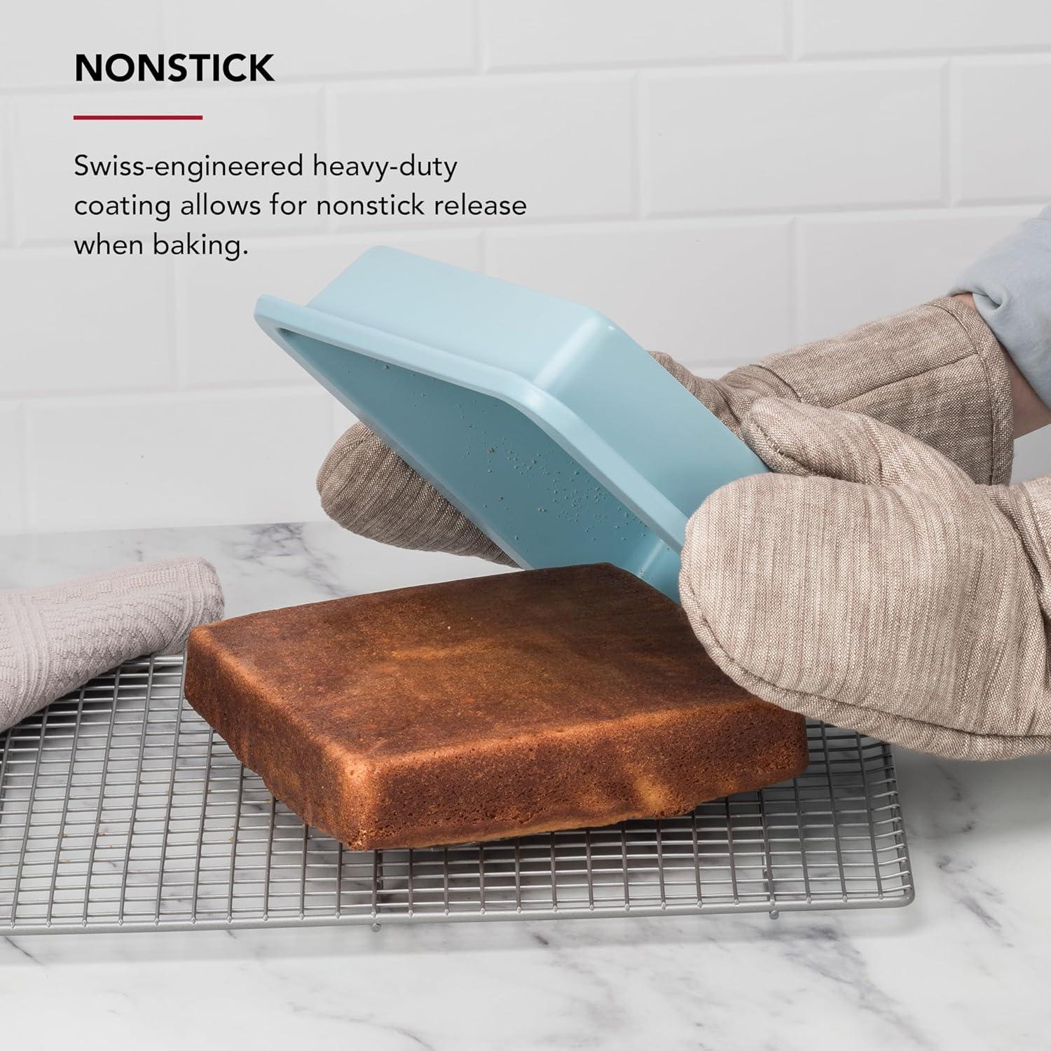 imageKitchenAid 9in Nonstick Aluminized Steel Square Cake Pan Mineral WaterMineral Water