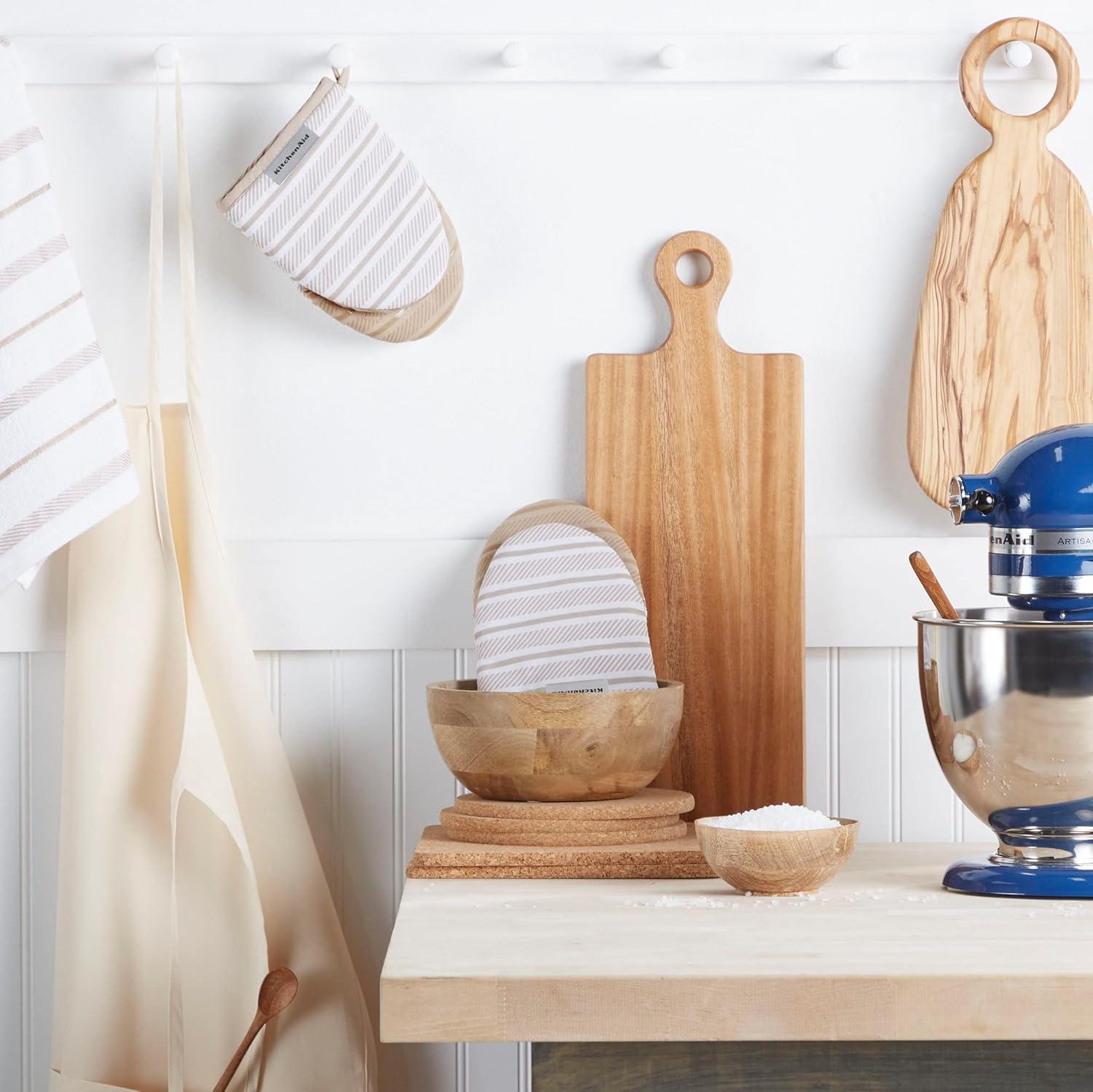 imageKitchenAid Albany Mini Oven Mitt 2Pack Set Dried Rose 55quotx8quotMilkshake