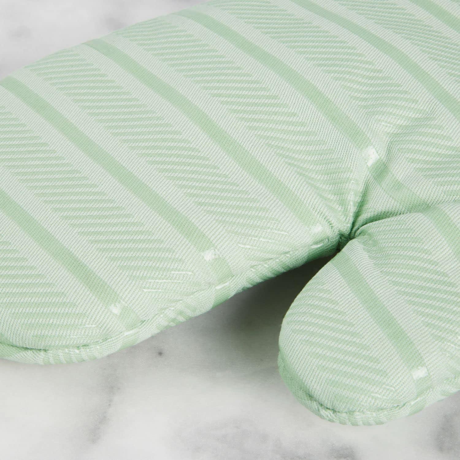 imageKitchenAid Albany Oven Mitt 2Pack Set Aqua Sky 7quotx13quotPistachio