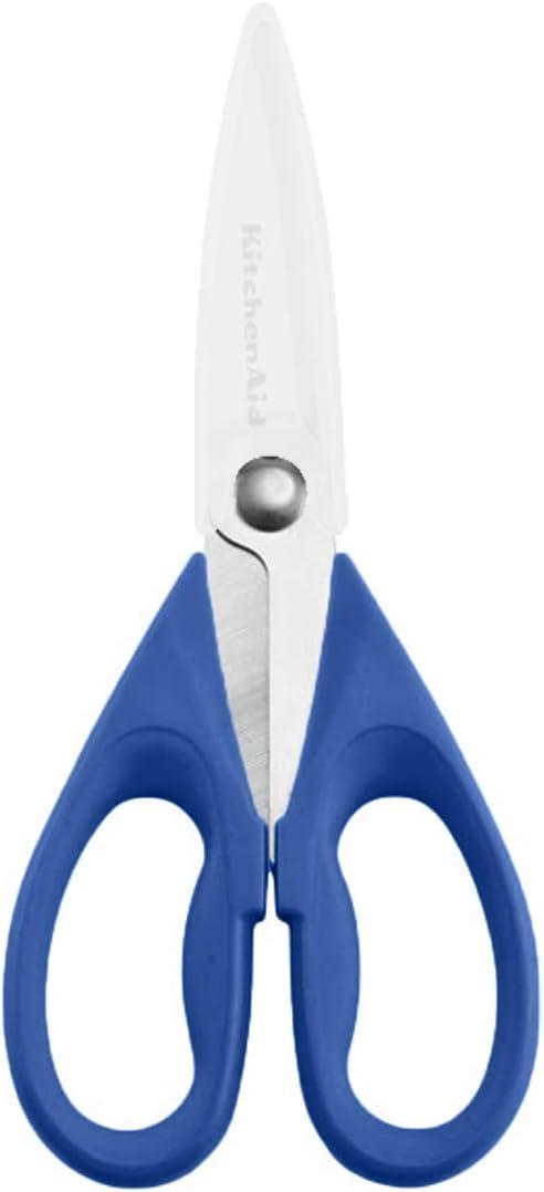 imageKitchenAid All Purpose Kitchen Shears with Protective Sheath Durable Stainless Steel Scissors Dishwasher Safe Soft Grip Comfort Handle 872 Inch Lavendar CreamOcean Blue