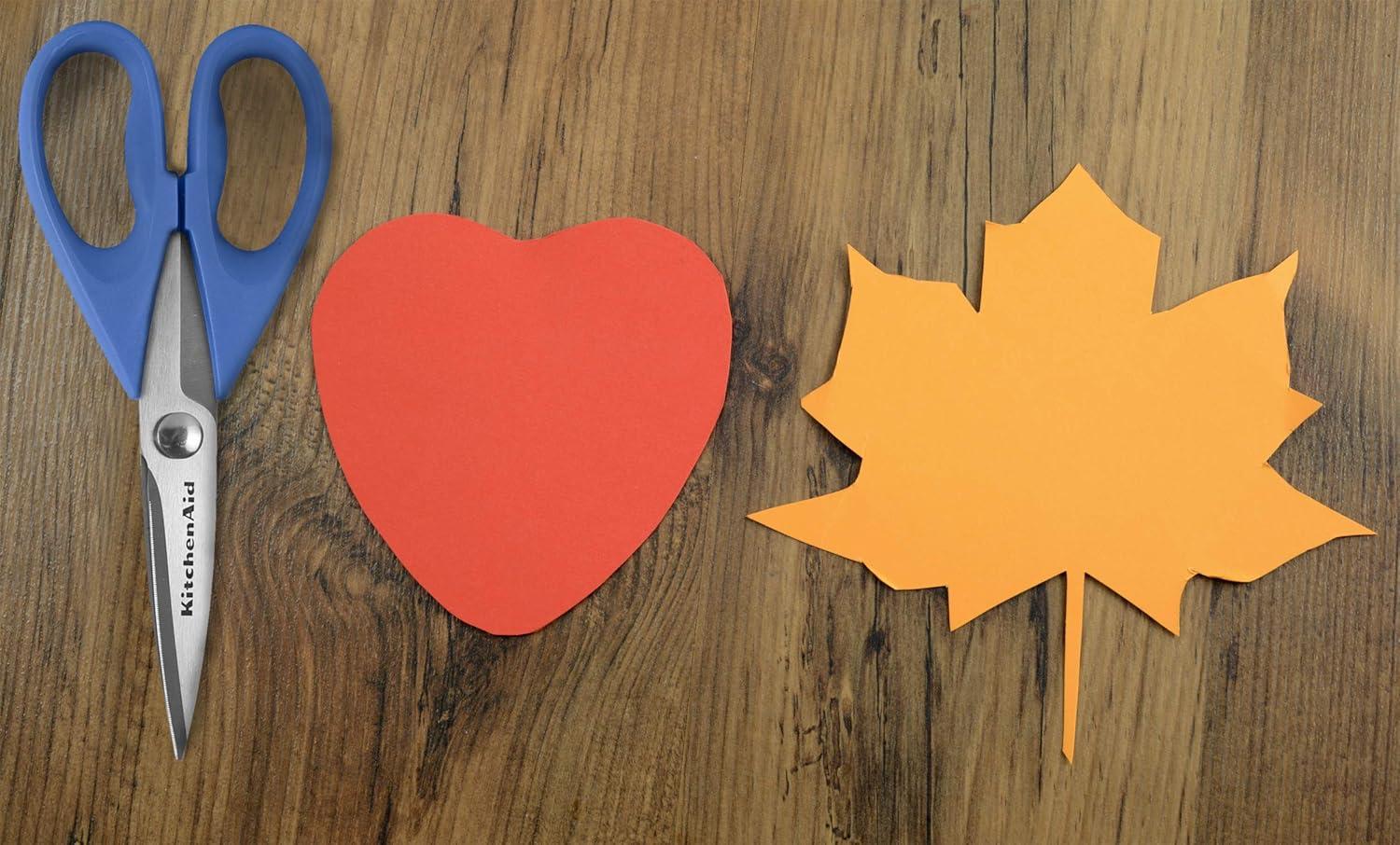 imageKitchenAid All Purpose Kitchen Shears with Protective Sheath Durable Stainless Steel Scissors Dishwasher Safe Soft Grip Comfort Handle 872 Inch Lavendar CreamOcean Blue