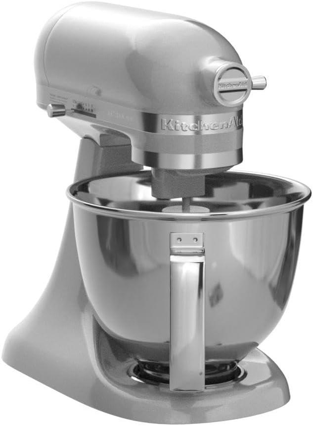 imageKitchenAid Artisan Mini 35 Quart TiltHead Stand Mixer KSM3316X WhiteContour Silver
