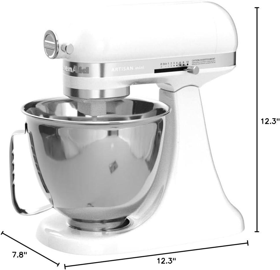 imageKitchenAid Artisan Mini 35 Quart TiltHead Stand Mixer KSM3316X WhiteWhite