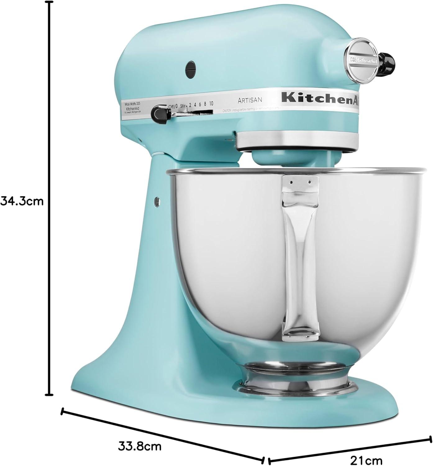 imageKitchenAid Artisan Series 5 Quart Tilt Head Stand Mixer with Pouring Shield KSM150PS Lavender CreamMineral Water