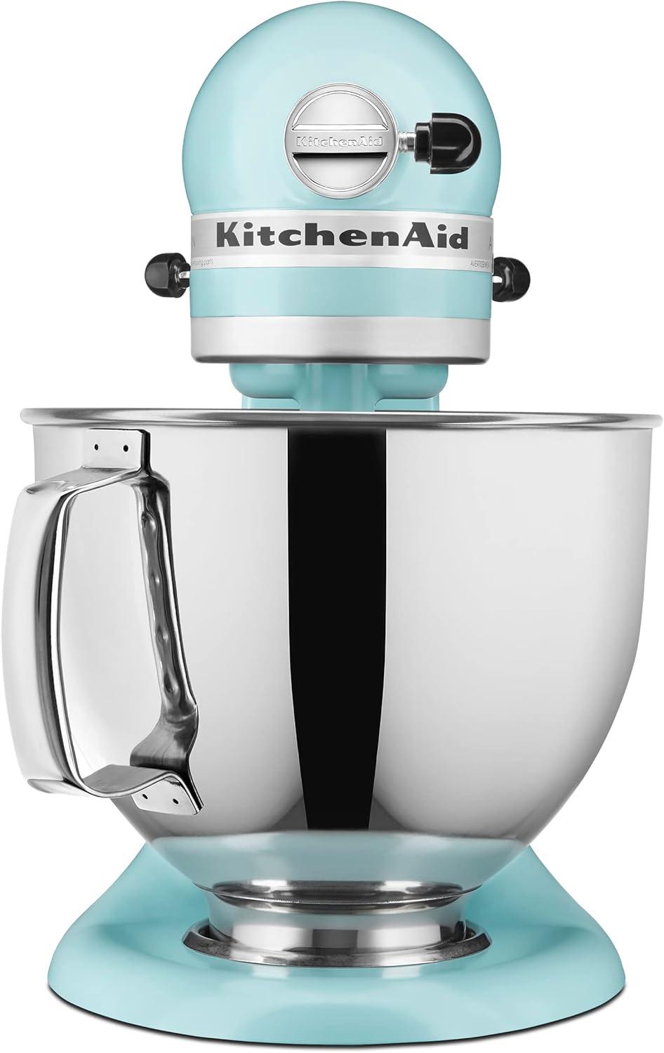 imageKitchenAid Artisan Series 5 Quart Tilt Head Stand Mixer with Pouring Shield KSM150PS Lavender CreamMineral Water