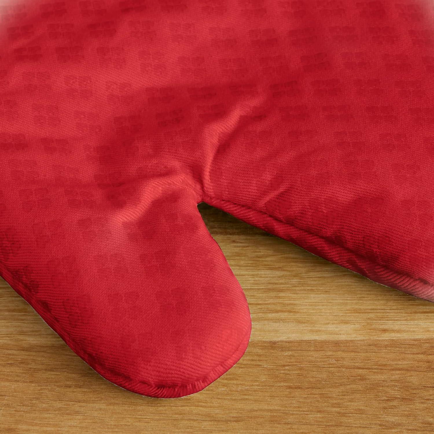 imageKitchenAid Asteroid Oven Mitt Set 7quotx125quot Aqua Sky 2 PieceFire Red