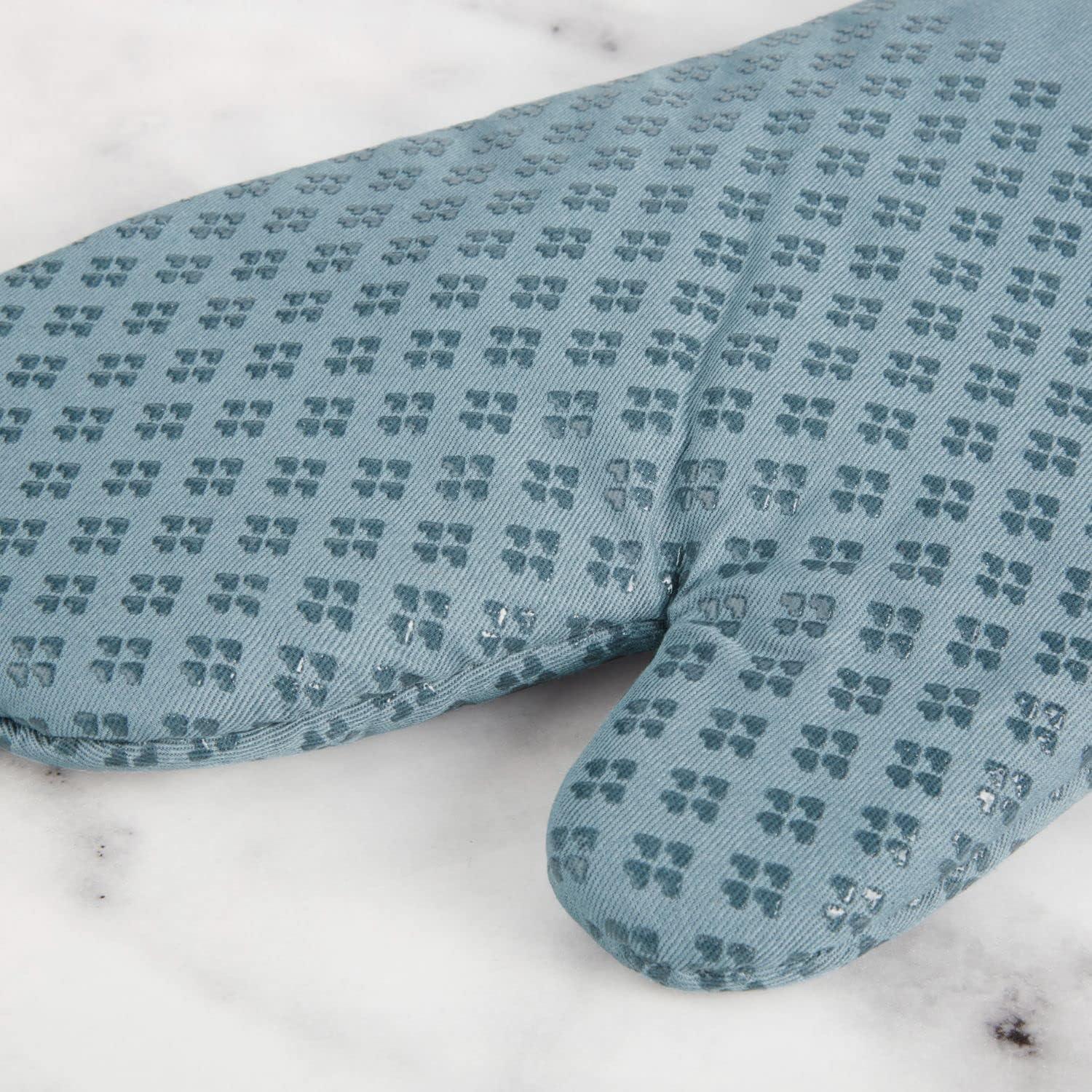 imageKitchenAid Asteroid Oven Mitt Set 7quotx125quot Aqua Sky 2 PieceFog Blue