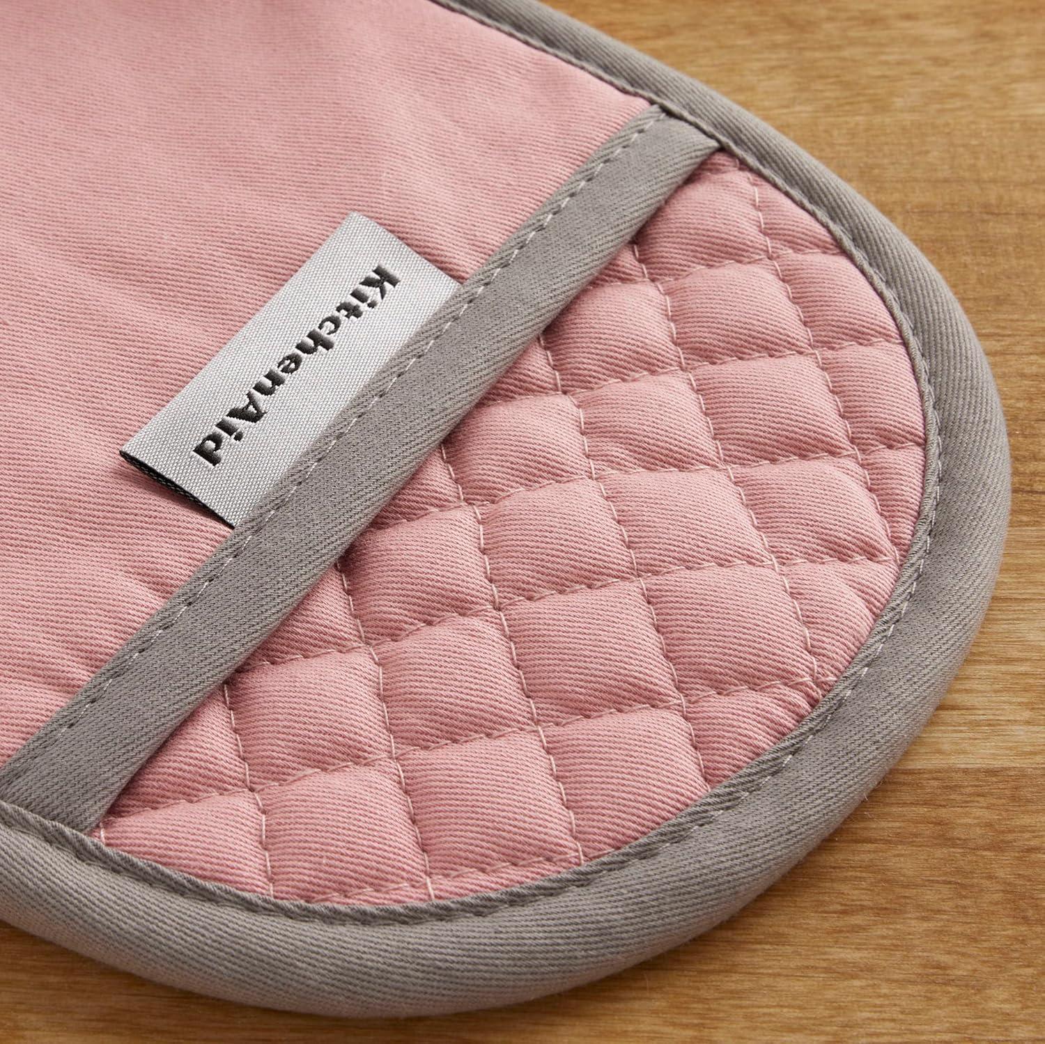 imageKitchenAid Asteroid Pot Holder 2Pack Set Dried Rose 65quotx10quotDried Rose