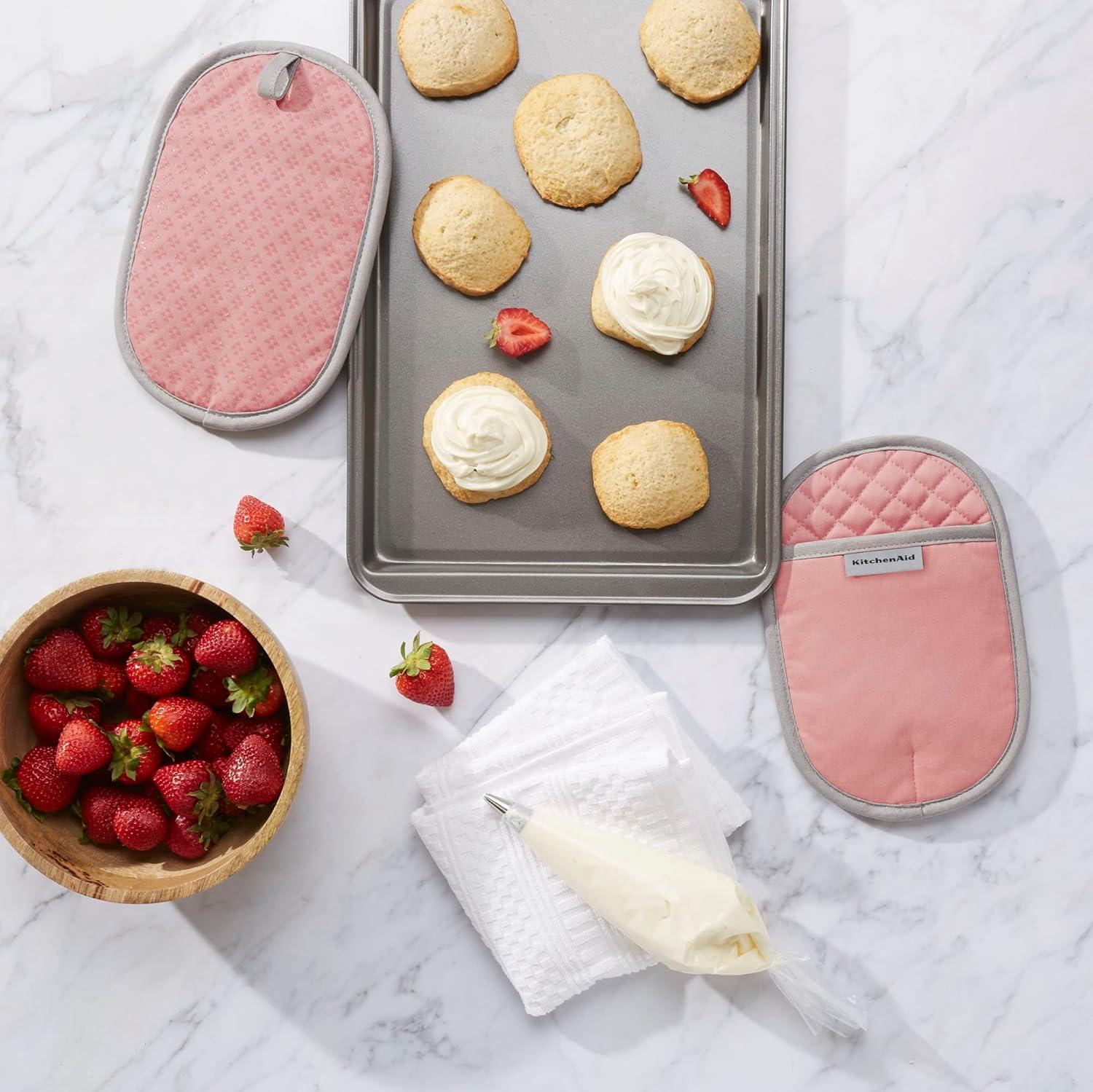 imageKitchenAid Asteroid Pot Holder 2Pack Set Dried Rose 65quotx10quotDried Rose