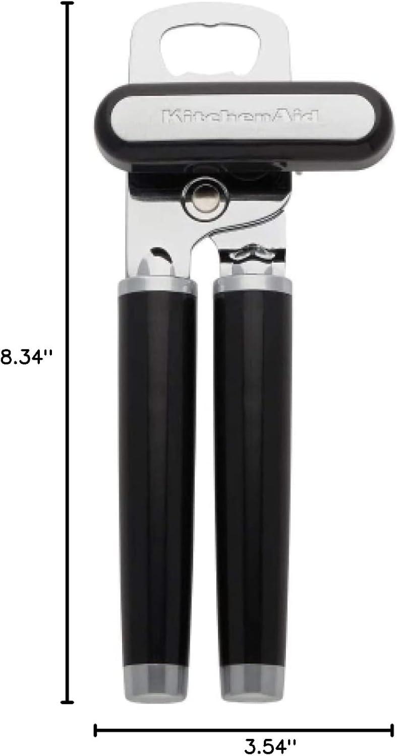imageKitchenAid Classic Multifunction Can Opener and Bottle Opener Easy to Use Razor Sharp Stainless Steel Cutting Wheel Soft Ergonomic Handles Lavendar CreamBlack