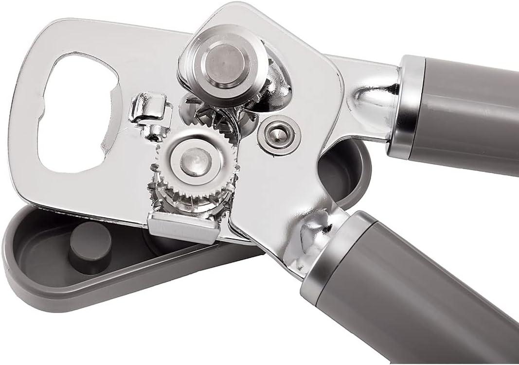 imageKitchenAid Classic Multifunction Can Opener and Bottle Opener Easy to Use Razor Sharp Stainless Steel Cutting Wheel Soft Ergonomic Handles Lavendar CreamGray