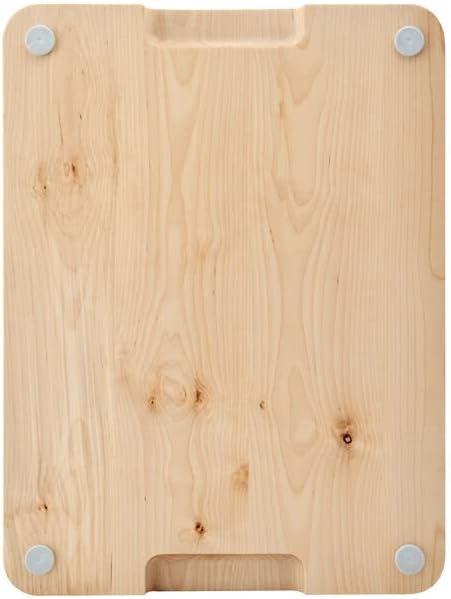 imageKitchenAid Classic Rubberwood Cutting Board with Perimeter Trench Reversible Chopping Board 11inch x 14Inch Natural158L x 12W