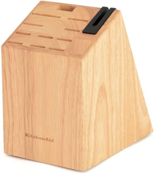 imageKitchenAid Classic Serrated Bread Knife with CustomFit Blade Cover 8inch Sharp Kitchen Knife HighCarbon Japanese Stainless Steel Blade Black12Piece