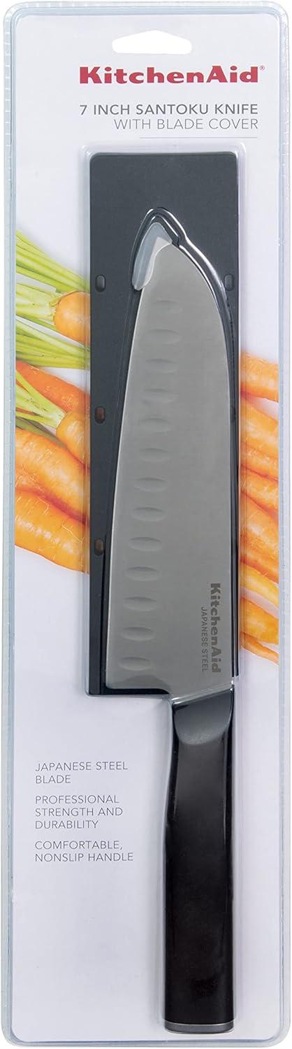 imageKitchenAid Classic Serrated Bread Knife with CustomFit Blade Cover 8inch Sharp Kitchen Knife HighCarbon Japanese Stainless Steel Blade Black7