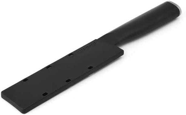 imageKitchenAid Classic Serrated Bread Knife with CustomFit Blade Cover 8inch Sharp Kitchen Knife HighCarbon Japanese Stainless Steel Blade Black8