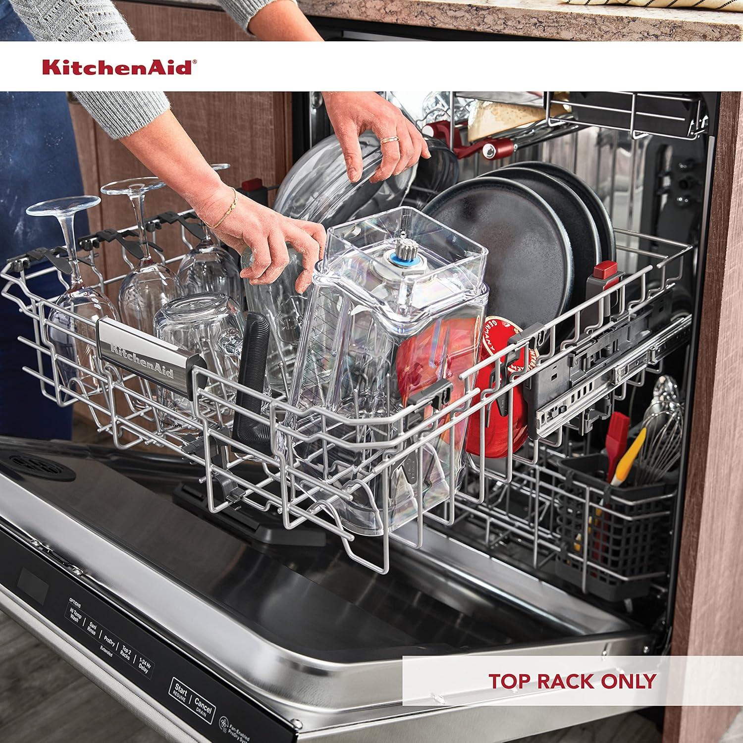 imageKitchenAid Classic Serrated Bread Knife with CustomFit Blade Cover 8inch Sharp Kitchen Knife HighCarbon Japanese Stainless Steel Blade Black8