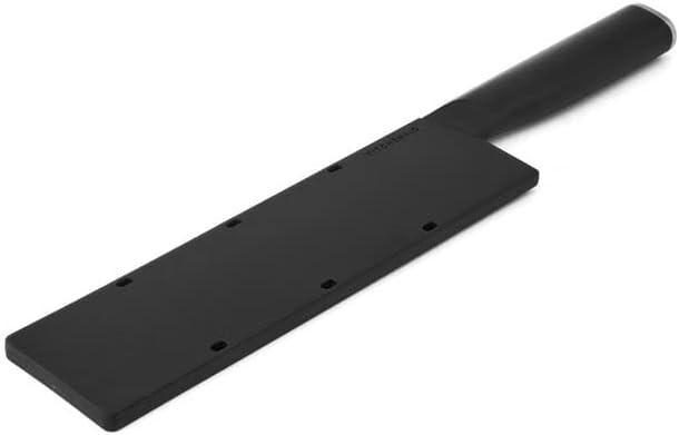 imageKitchenAid Classic Serrated Bread Knife with CustomFit Blade Cover 8inch Sharp Kitchen Knife HighCarbon Japanese Stainless Steel Blade Black8